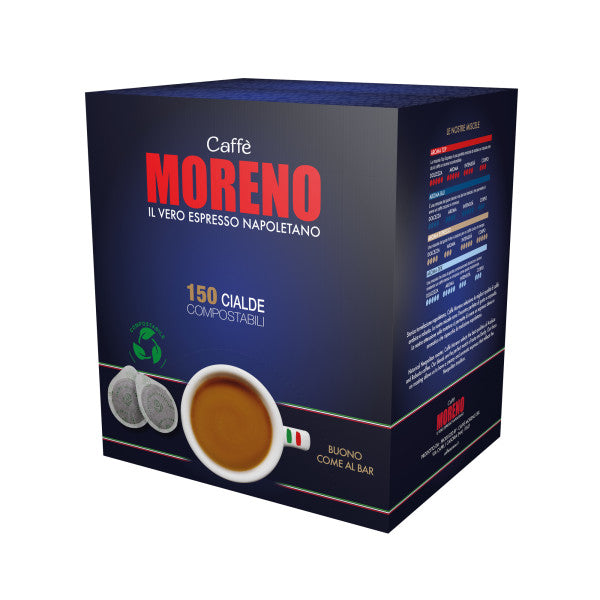 Moreno Aroma Blu Pads – 150er Promo-Pack mit Gläsern