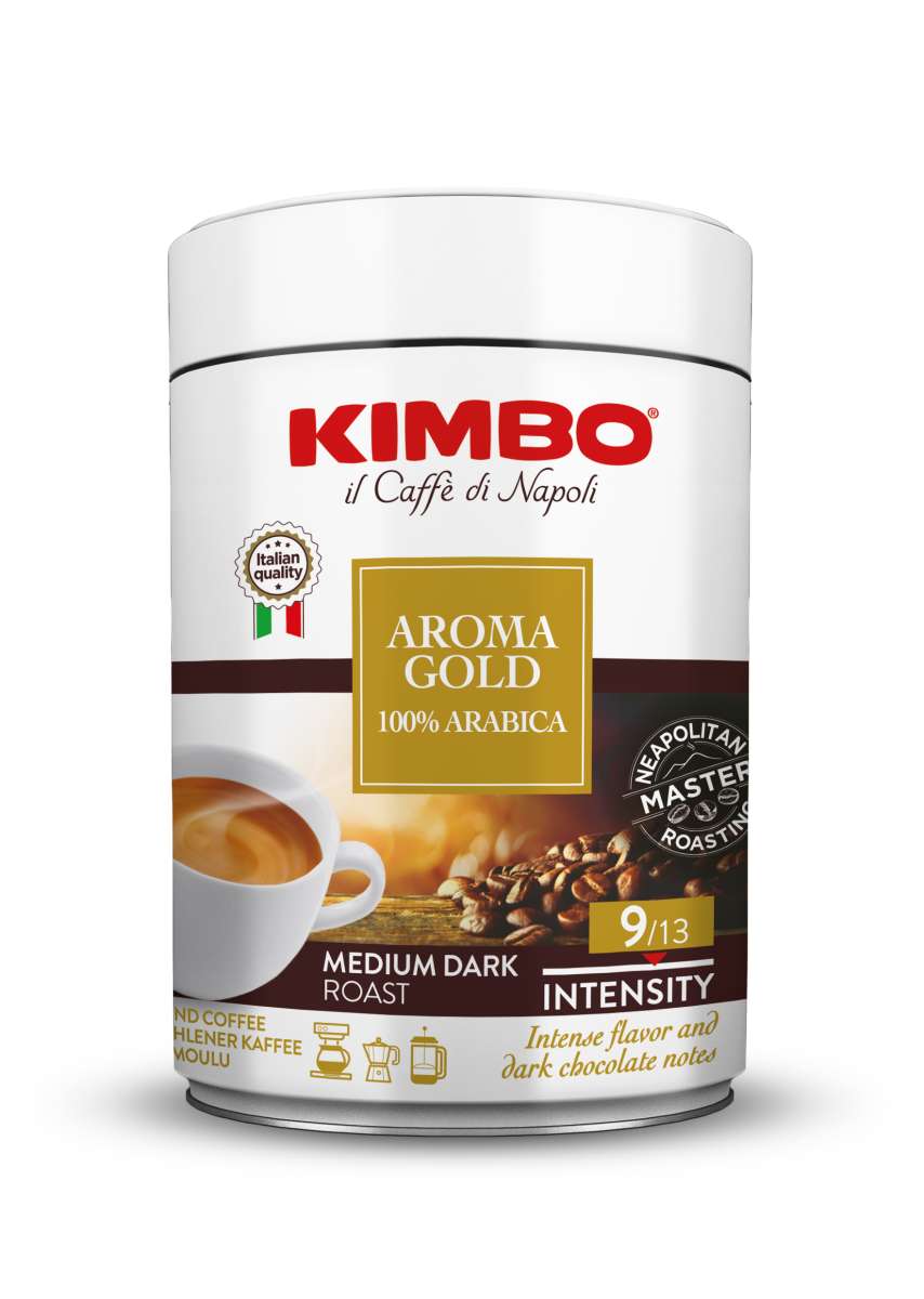KIMBO Aroma Gold 100% Arabica gemahlen 250g - Dose