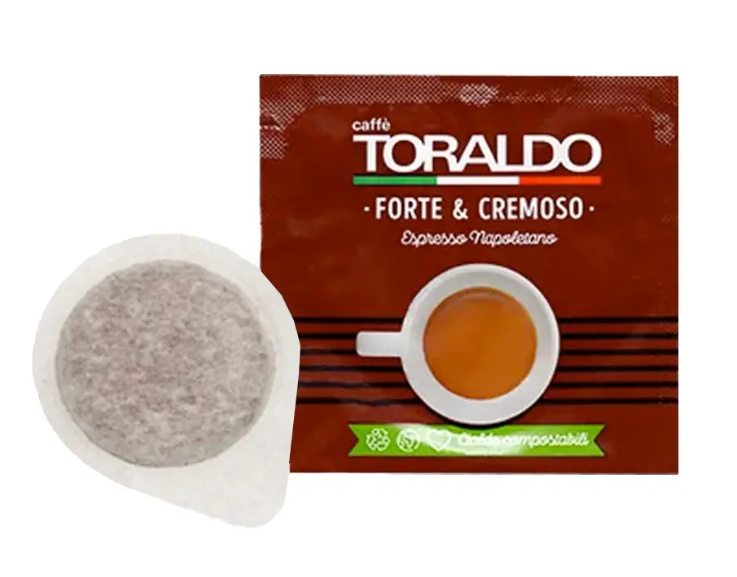 CAFFÈ TORALDO Kit + Pads Miscela Forte e Cremoso - 50er Pack