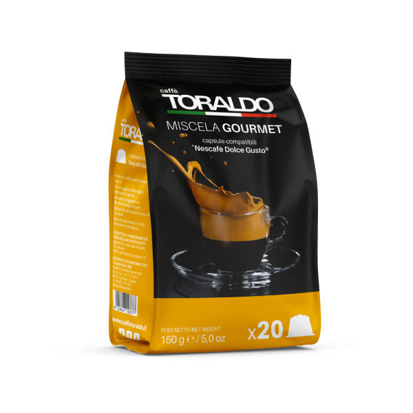 Caffè Toraldo Miscela Gourmet 100% Arabica Dolce Gusto® kompatibel*- 20er Pack