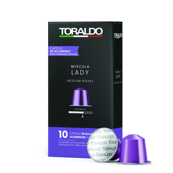Caffè Toraldo Miscela Lady – 10 Kapseln Nespresso® kompatibel (Aluminium)