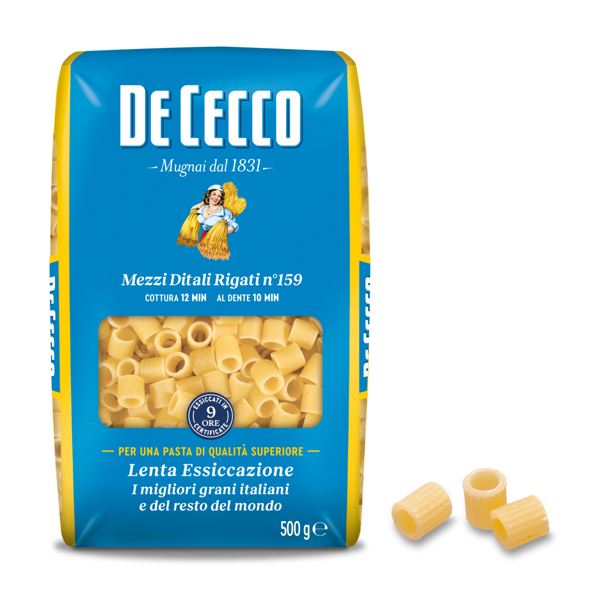 De Cecco Mezzi Ditali Rigati N.159- 500gr