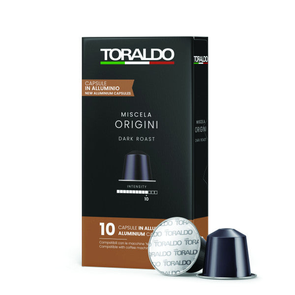 Caffè Toraldo Miscela Origini – 10 Kapseln Nespresso® kompatibel (Aluminium)