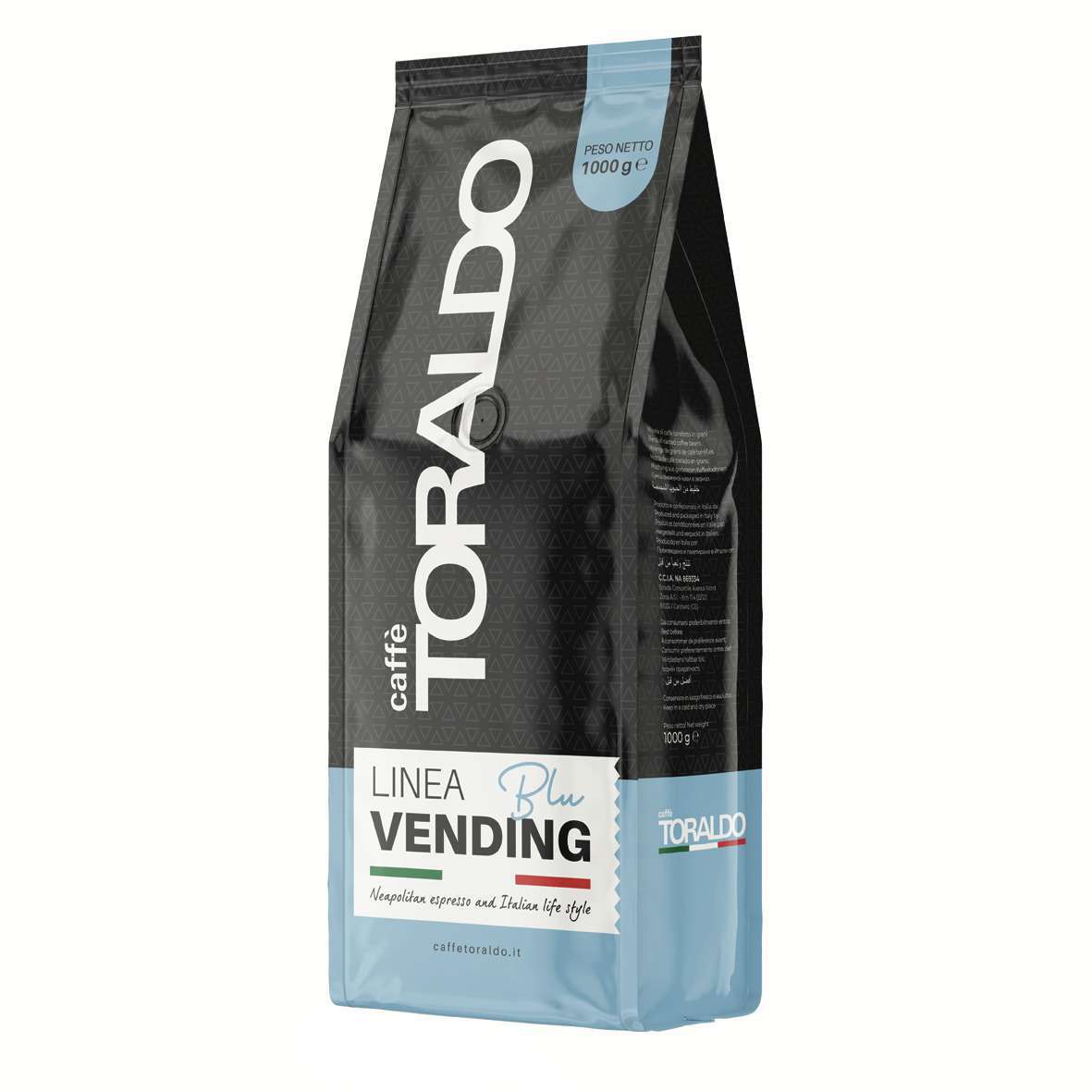 CAFFÈ TORALDO Vending Kaffeebohnen Blu - 1Kg