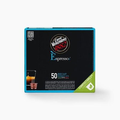 Vergnano Espresso Dek – 50 kompostierbare Kapseln