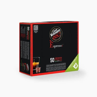 Vergnano Espresso Cremoso – 50 kompostierbare Kapseln
