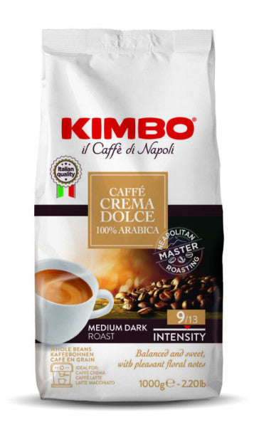 KIMBO Caffè Crema Dolce 100% Arabica Bohnen 1kg