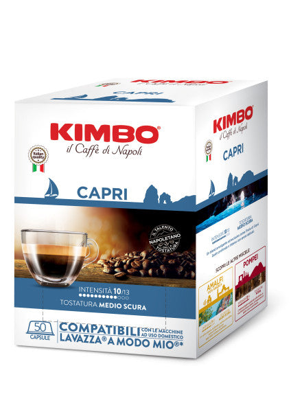 Kimbo Capri – 50 Kapseln Lavazza® a modo mio kompatibel*