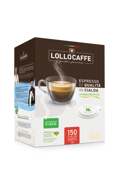 LOLLO CAFFÈ Pads Miscela Nera - 150er Pack