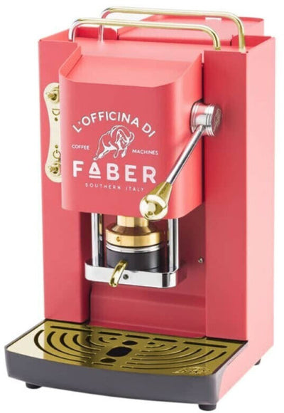 Faber Pads-Kaffeemaschine – Pro Deluxe Coral Pink