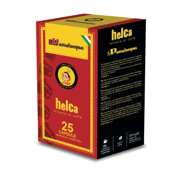 Passalacqua Helca Kapseln – 25 Stück | Kompatibel mit Nespresso®